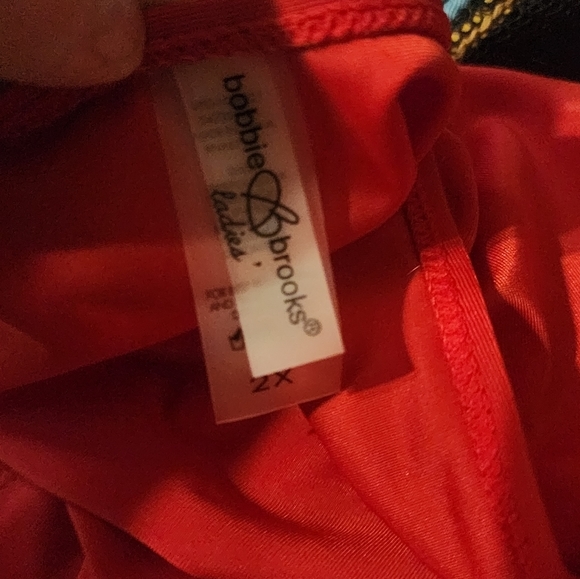 Red Bikini Bottom 2X Bobbie Brooks Beach Swim Plus A135 - Picture 3 of 4